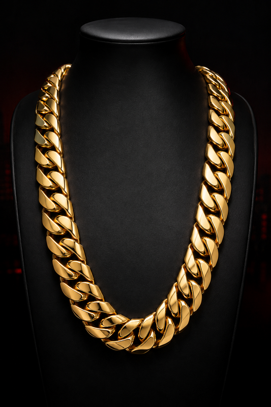 Gold Cuban Chain & Bracelet