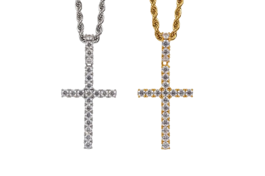 Cross Pendant • Moissanite