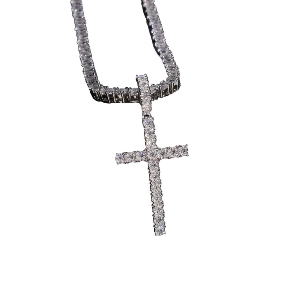 Cross Pendant • Moissanite