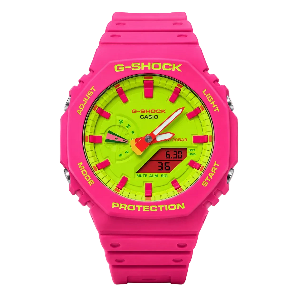 G-Shock GA2100 Pink & Green